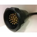 FS Socapex 1,5mm - 9m Sort kabel, sorte plugger