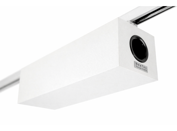 NewTec SUB canto SMART (hvit) Trådløs subwoofer for lysskinne 