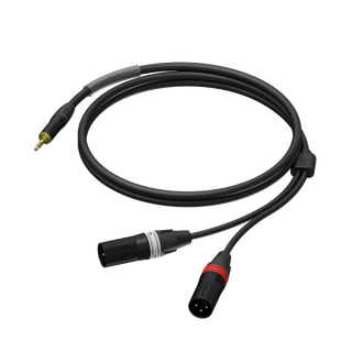 PRA712 2xXLR Han til minijack 3m Prime series  2xXLR til 3,5mm minijack