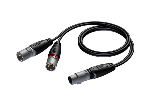 Procab CLA735/1.5 XLR Hun-2x XLR  Han 1.5m 