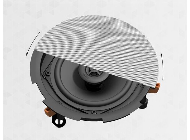 Audac CIRA 824 Toveis høyttaler B-VARE Hvit, 24W 8ohm/100V RAL 9016 