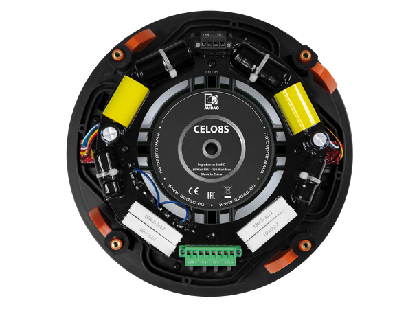 Audac Celo 8SI subwoofer takhøyttaler m/delefilter 2x50W/8ohm 