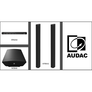 Audac Møteromspakke Installasjonspakke SORT