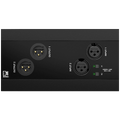 Audac NWP222 Dante™/AES67, 4x XLR in-/out + BT, sort