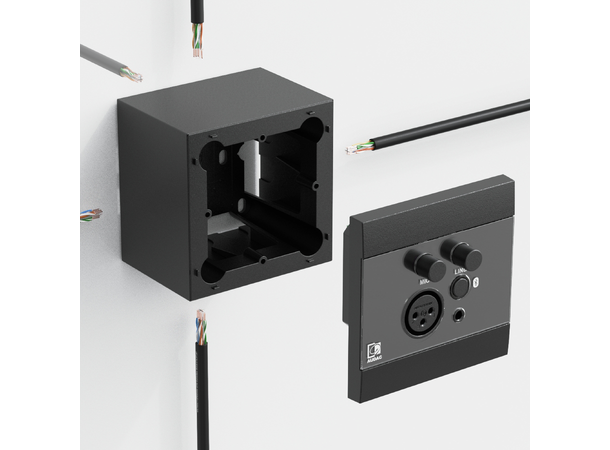 Audac veggboks til WP & DWP B-VARE Veggboks til WP, NWP & DWP, Sort farge 