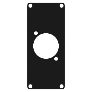 Caymon Casy 1 hulls plate True1 outlet 1 hull for Neutrik True1 outlet