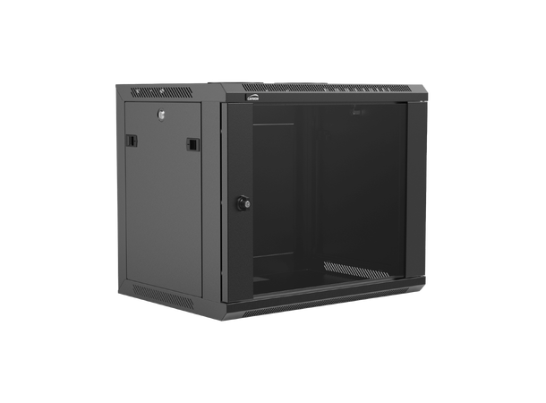 Caymon WPR409R/B 19" Rack for vegg 9 Unit - 45cm dybde Sort 