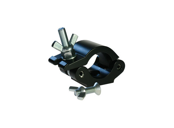 Doughty Low Profile Hook Clamp (Black) M12 x 45 Countersunk Bolt & Wing Nut 