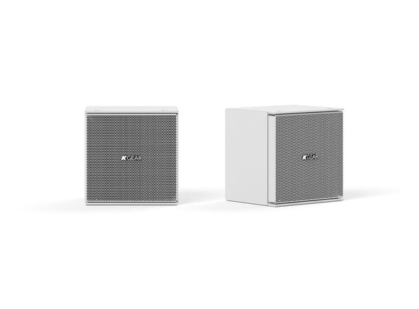 KGEAR GH4AW Active 4" High Performance Stainless Steel Speaker/Mini Array White 
