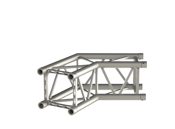 Sixty82 TPM29S Firkant, hjørne 2-veis 120°, aluminium 