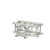 Sixty82 TPM29S Firkant, hjørne 3-veis T-joint, sort 30% gloss 