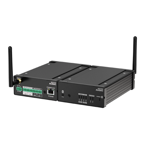 Audac NIO222 Dante™ breakout box 2x2 2 x Mic/Line inputs + 2 x Balanced Out