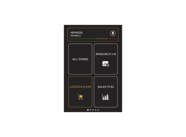 Audac NPM200 Dante™/AES67 pagingenhet