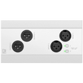 Audac NWP222 Dante™/AES67, 4x XLR in-/out + BT, hvit