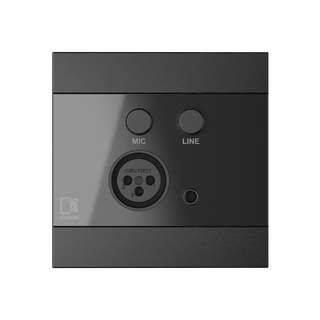Audac WP210 sort Universalpanel Universalpanel med mic og linje inn
