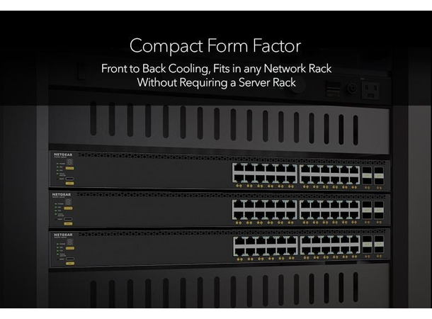 NETGEAR AV Line M4350-24F4V 24xSFP+, 4xSFP28 25G Managed Switch 