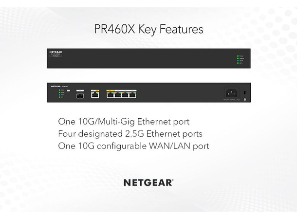 NETGEAR NG-PR460X-111EUS 10G/Multi-Gigabit Dual WAN Pro Router 