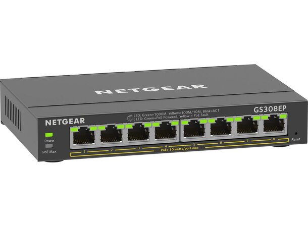 Netgear 8PT GE Plus Switch w/POE+ 