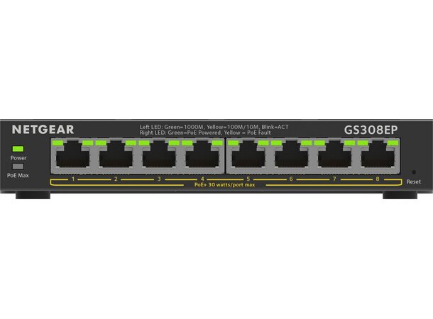 Netgear 8PT GE Plus Switch w/POE+ 