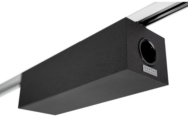 NewTec SUB canto SMART (sort) Trådløs subwoofer for lysskinne 