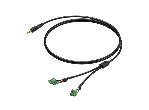 ProCab CLA833 3,5mm - 2x term block M/M Mini jack male - 2x terminal block 