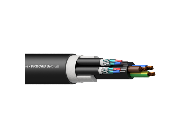 Procab PAC252 hybridkabel 2 x Balanced signal / DMX-AES & 3G2.5 