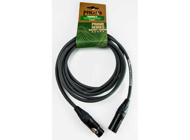 Procab PRD955, DMX-kabel, 5pin Premium DMX-AES/EBU, XLR Han-XLR Hun 