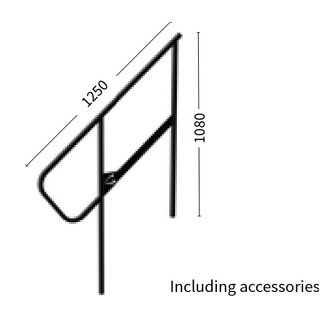 Sixty82 Modular stair railing, 3-4 steps Modulært trapperekkverk, 3-4 trinn