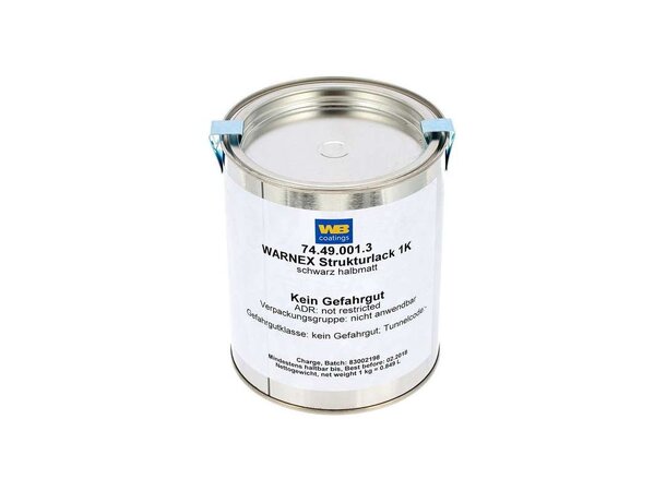 WB Warnex Structure paint Black 1Kg 
