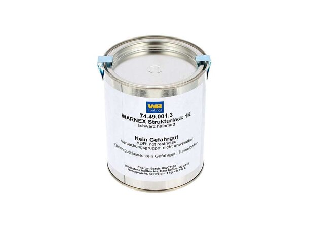 WB Warnex Structure paint Black 1Kg 