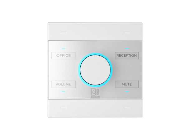 Audac NCP105/W PoE-veggkontroller, hvit 