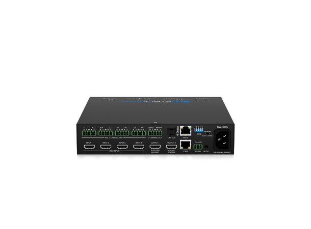 Blustream SW42DA Dante 7.1 Multi-Format Presentation Switcher 