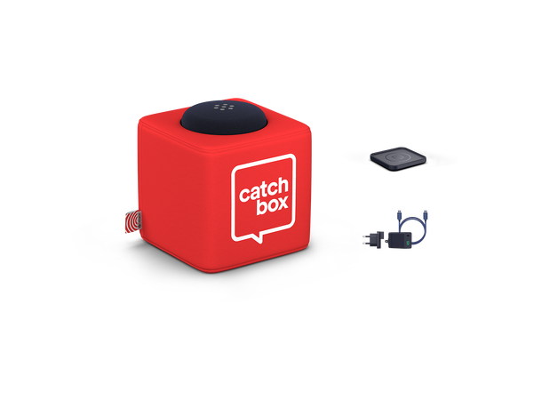 CatchBox Plus Pro Custom 1 cub + 2 clip Dante + Trådløs ladere 