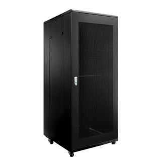 Caymon SPR832GG 19" Rack, for gulv 32 Unit - 80cm dybde perforerte dører