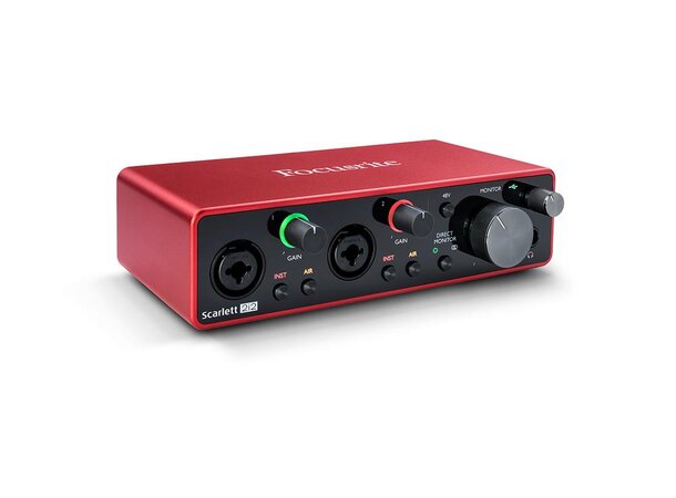 Focusrite Scarlet 2i2 GEN 3 Lydkort USB-lydkort med 2 inn og 2 ut 