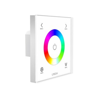 InventDesign EX4S DMX/RF RGBW kontroller For innfell i vegg eller veggboks