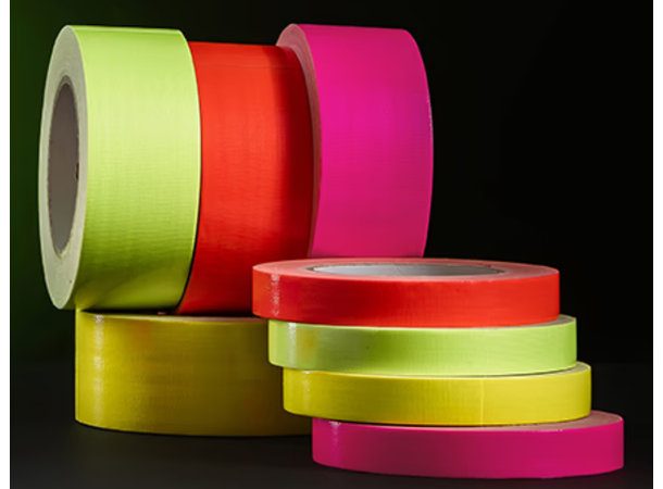 Megatape UT120, 5 farger Fluorescerende ducttape 19/25 