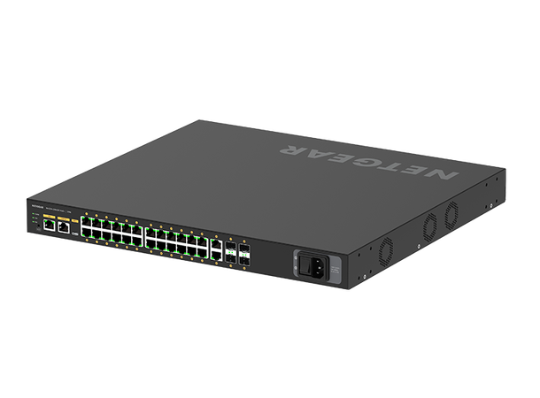 NETGEAR AV Line M4250-26G4XF-PoE+ 24 port (24x PoE+ 480E), 4xSFP+ Managed 