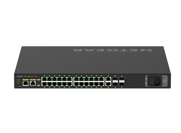 NETGEAR AV Line M4250-26G4XF-PoE+ 24 port (24x PoE+ 480E), 4xSFP+ Managed 