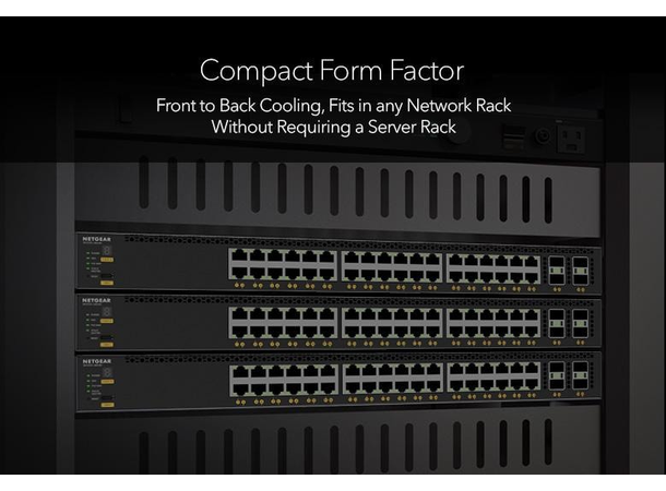 NETGEAR AV Line M4350-36X4V PoE++ 36x10G, 4xSFP28 25G Managed Switch 