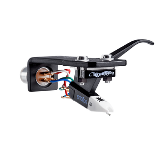 Ortofon OM Q.BERT premounted on SH-4 OM Qbert on printed black SH4 headshell