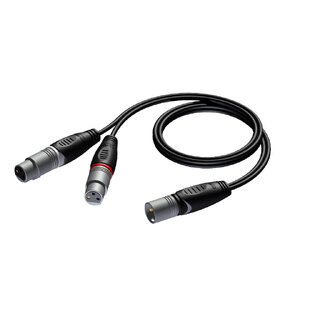 Procab CLA736/1.5 XLR Han-2x XLR  Hun 1.5m