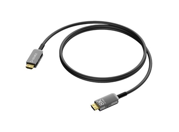 Procab CLV310A 8K aktiv HDMI fiber kabel 10 meter HDMI 2:1 8K 4:4:4 ved 60 Hz 48G 