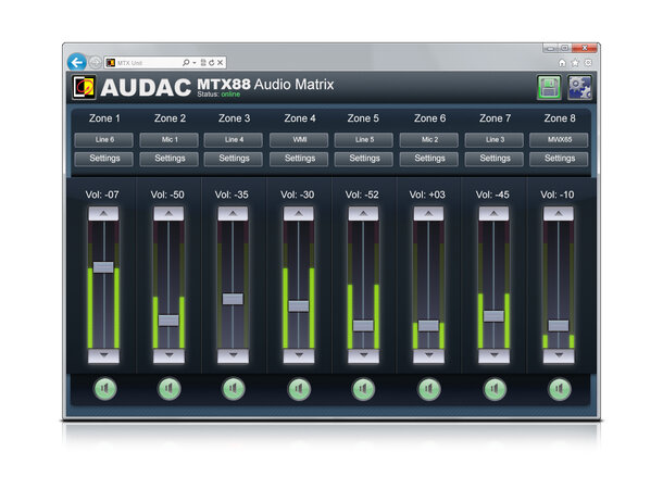 Audac MTX48 B-VARE 4 -Soners Sonekontroller 