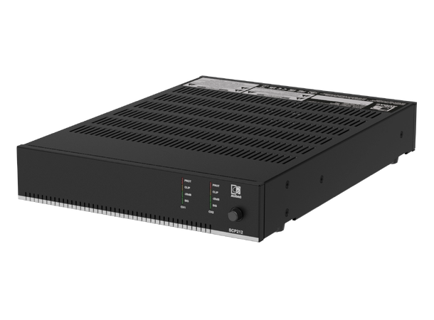 Audac SCP212 2 kanals forsterker 2 x 120W @ 4 Ohm - 240W @ 70/100V 