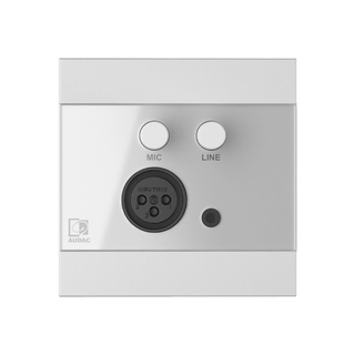 Audac WP210 hvitt Universalpanel Universalpanel med mic og linje inn