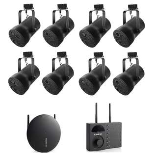 Audiopro 100kvm pakke SORT 1x Vol-1 + 8x SP-3 + 1x TX-1