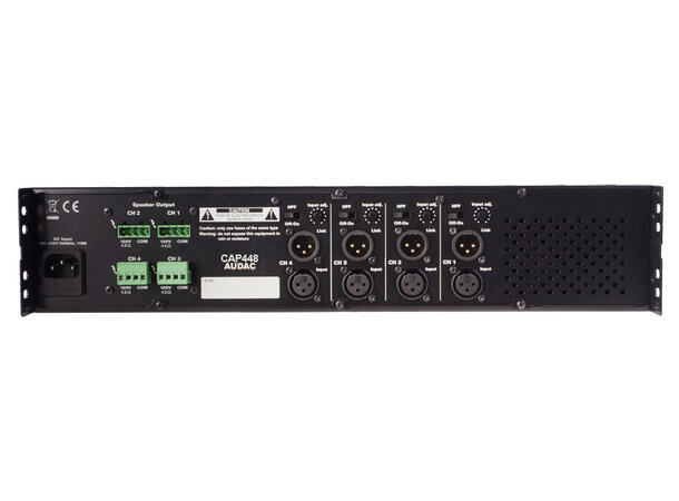 BRUKT Audac CAP448 Forsterker 4x480W/100V 230V 