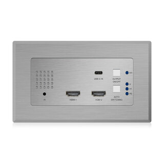 Blustream HEX31WP-TX 2 x HDMI & 1 x USB-C Wall Plate HDBaseT™