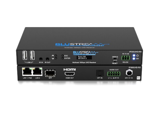 Blustream IP300UHD-RX 4K 60Hz 4:4:4 Video over IP Receiver 